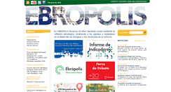 Desktop Screenshot of ebropolis.es